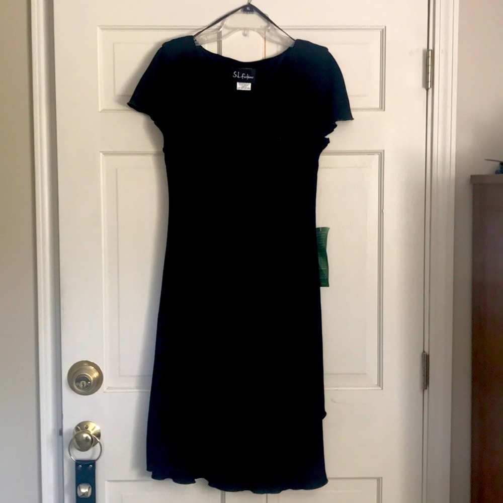 Black semi formal to formal dress - net
